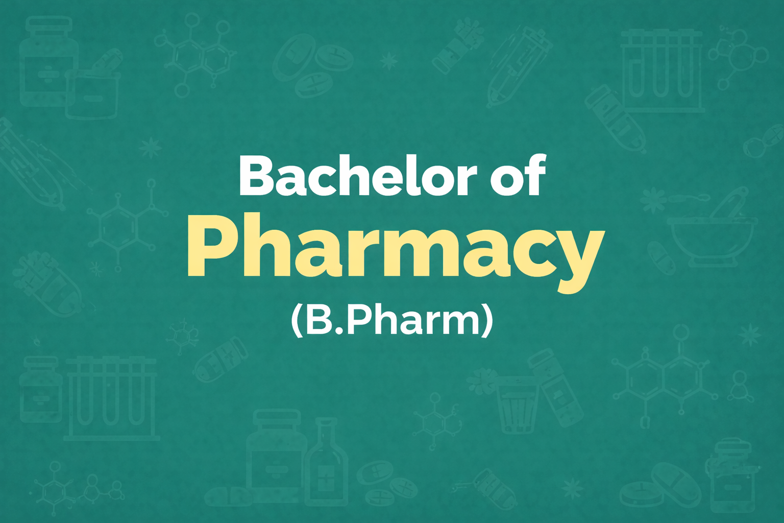 B.Pharm Pharmacy