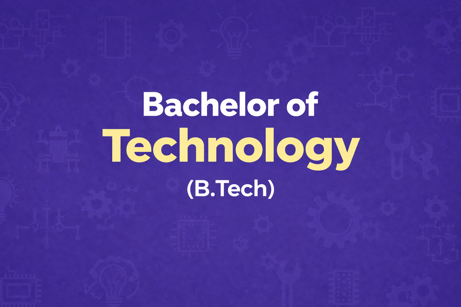 B.Tech Engineering