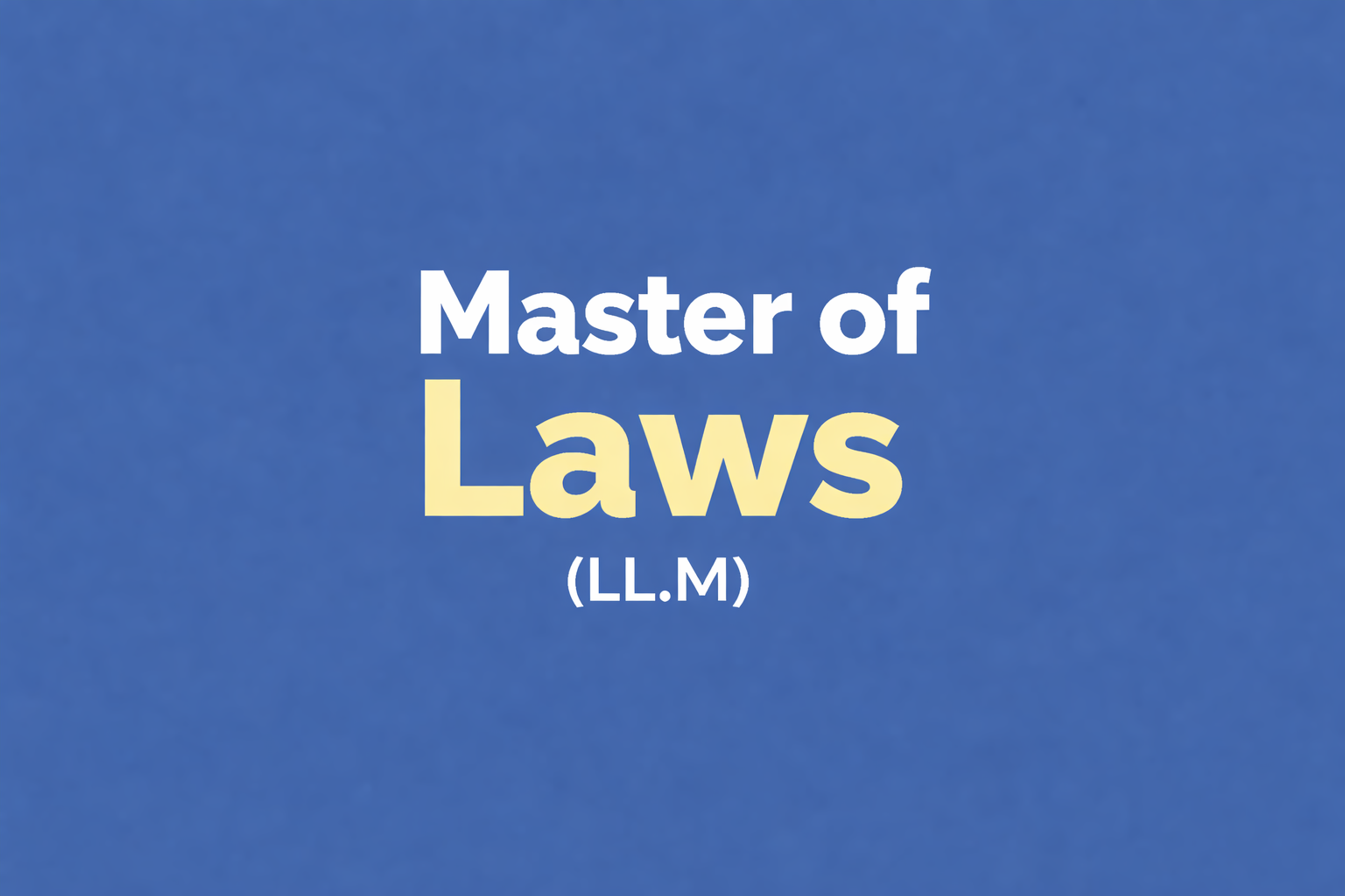 LLM Law